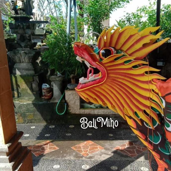 layang layang naga kain 3 dimensi/layangan kain naga/layangan bali