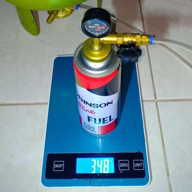 Alat isi ulang refill gas kaleng Robinson isi korek api gas