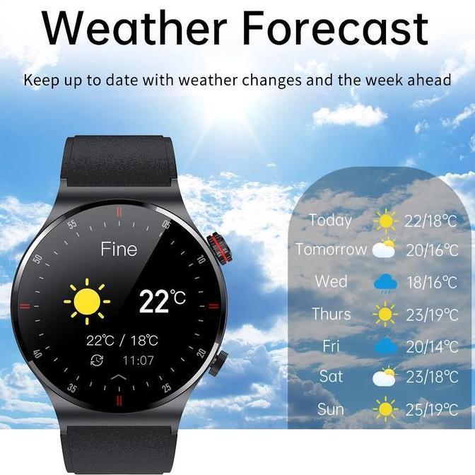 LIGE Baru Asli Pria Smart Watch Sentuhan Penuh Panggilan Bluetooth Pria Tahan Air Smartwatch Untuk A