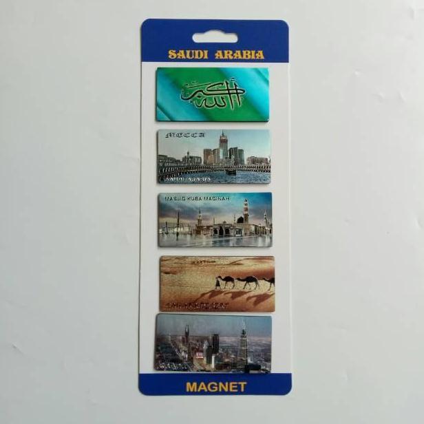Souvenir magnet kulkas Mekkah Madinah Riyadh Sahara oleh oleh negara Saudi Arabia