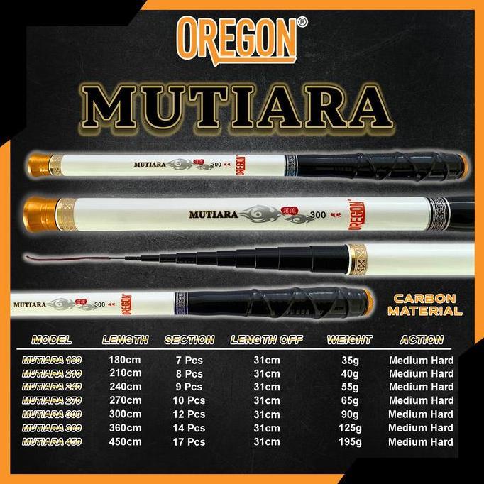 Joran Tegek Oregon Mutiara
