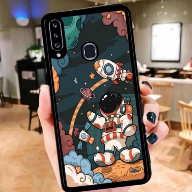Casing Custom Samsung A20 A20s A30 M20 AesThetic Astronot Case