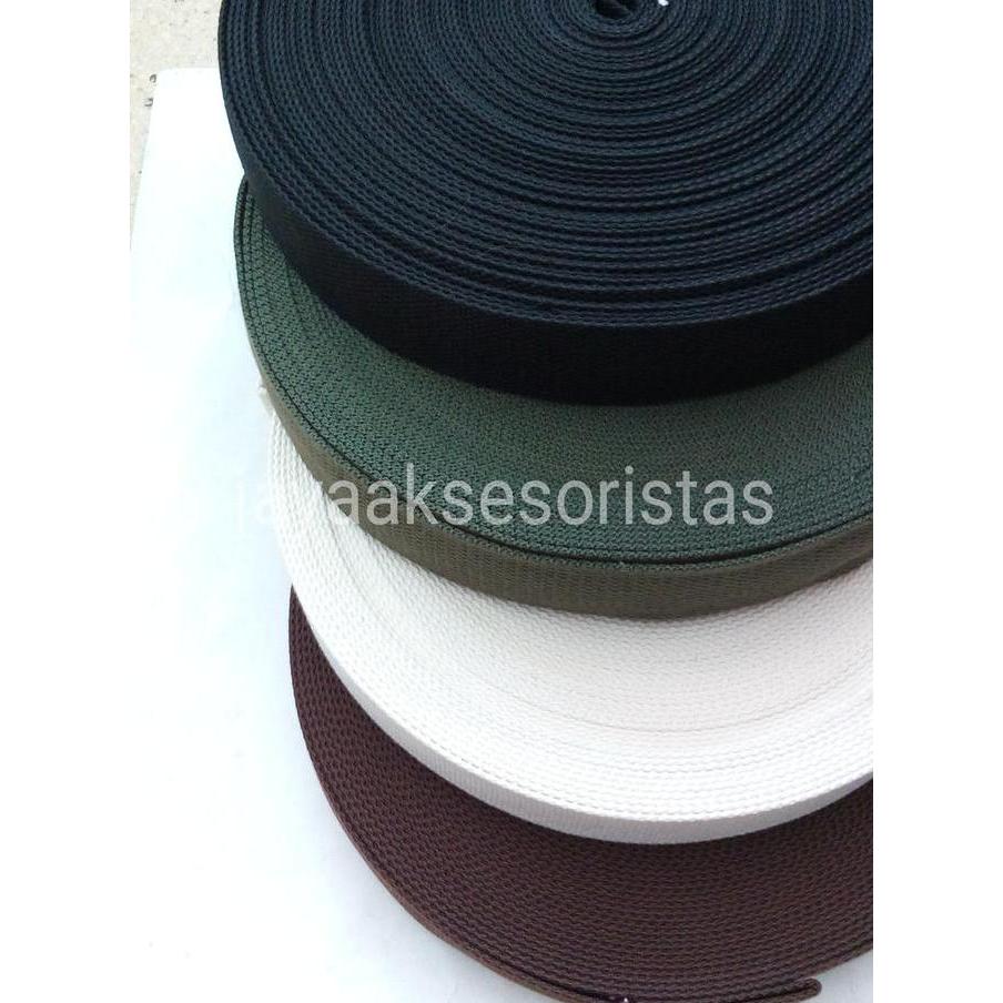 menjual tali webbing bisban katun tas 3.8 cm murah bandung