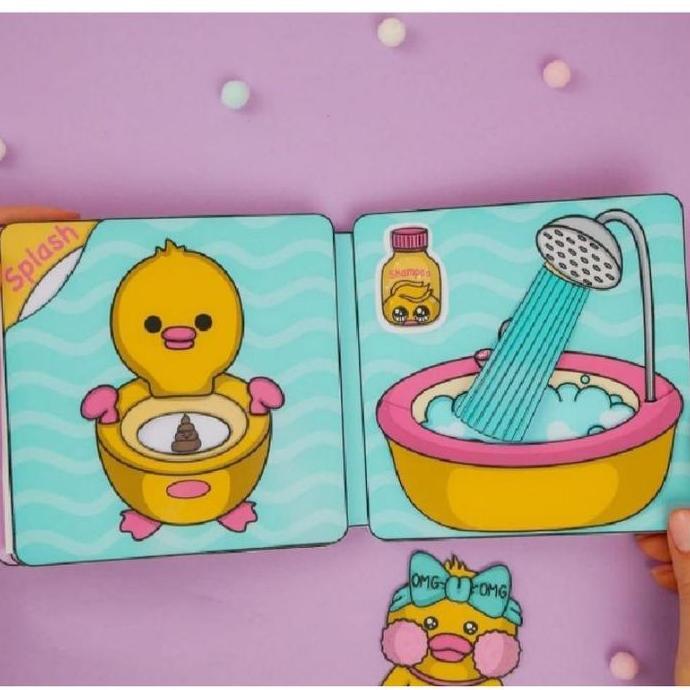 Paper doll duck house mainan bongkar pasang bebek viral