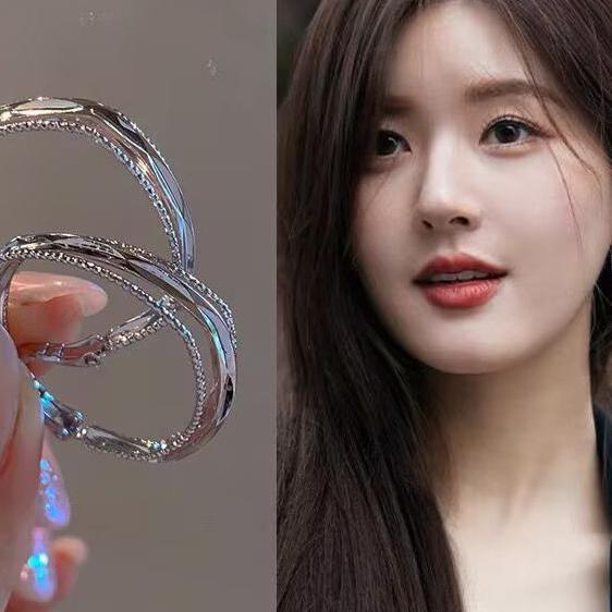 Anting Wanita Try Hoop/Anting Hoop Aksesoris Fashion