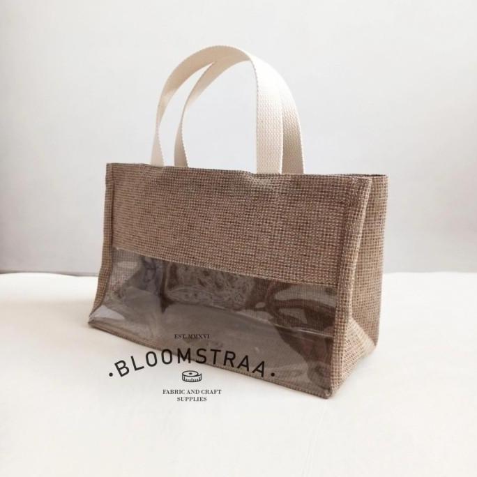 [ LICORICE ] Hampers Bag Jute Tas Souvenir 30x20x13 cm Tas Goni Mika