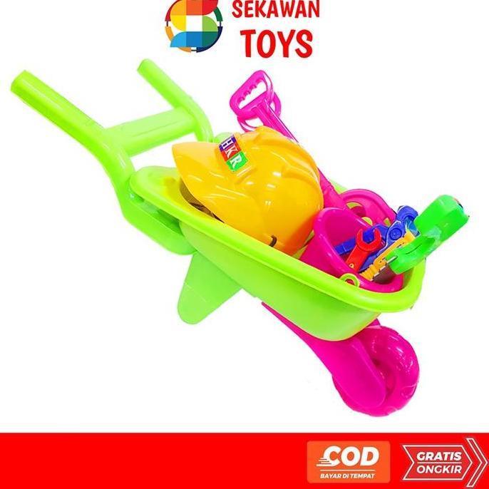 Mainan Troli Peralatan Jumbo/ Trolley Tool Set Jumbo/Gerobak Jumbo