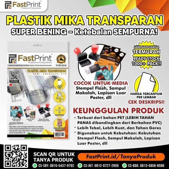 Plastik Cover Jilid Mika Tebal A4 10 LBR