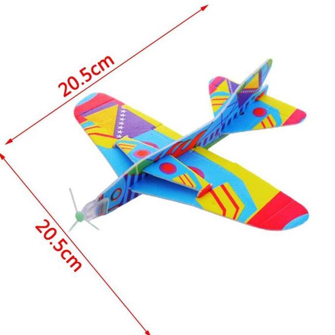 Ajaib Kreatif Bundaran Pesawat TEMPUR Busa Pesawat Kertas Model