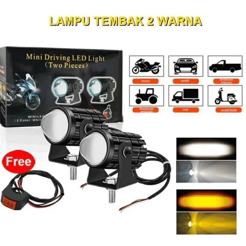 Premium Lampu Tembak Lampu D2 Laser Lampu Sorot Motor Mini D2 Laser Lampu Laser Motor Lampu Led Moto