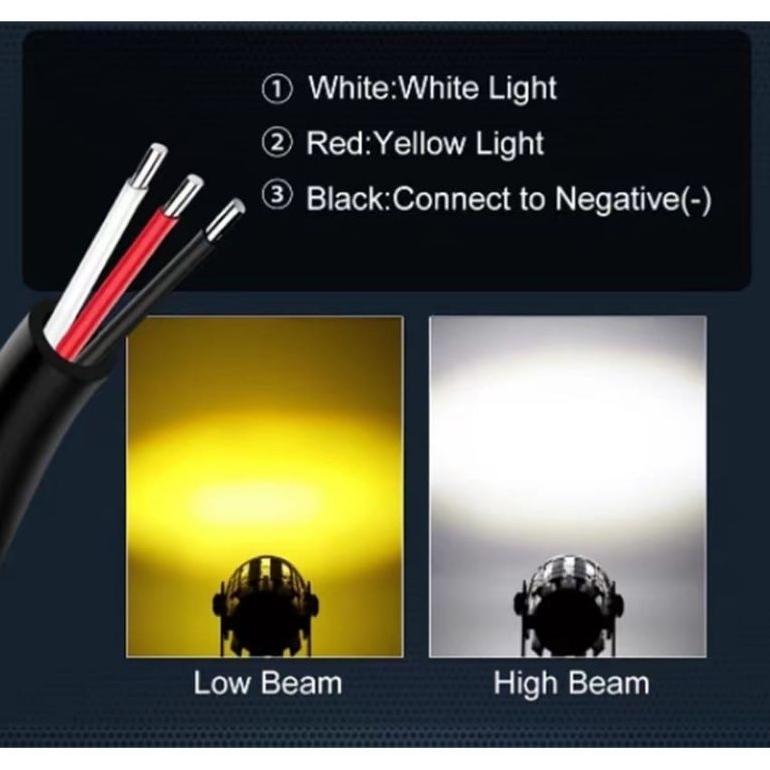 Premium Lampu Tembak Lampu D2 Laser Lampu Sorot Motor Mini D2 Laser Lampu Laser Motor Lampu Led Moto