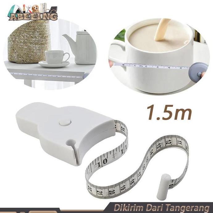 MALUKSHURE Alat Ukur Lingkar Badan 150cm Meteran Badan Meteran Baju Alat Ukur Badan Meteran Perut Al