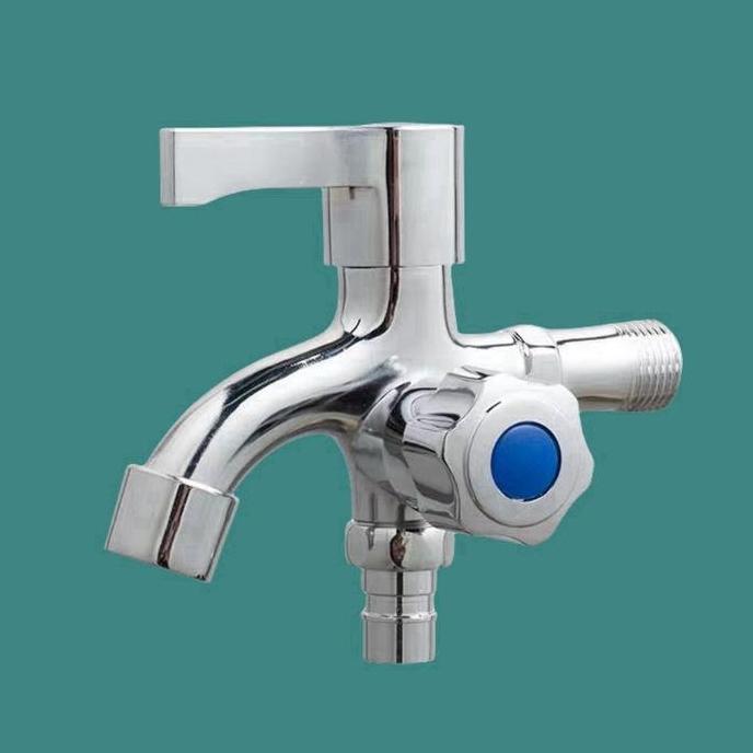 BLANCHENAM Kran Tembok Cabang Kran Cabang Keran Kran Double Engkol Kran Stainless Kran Cabang Shower