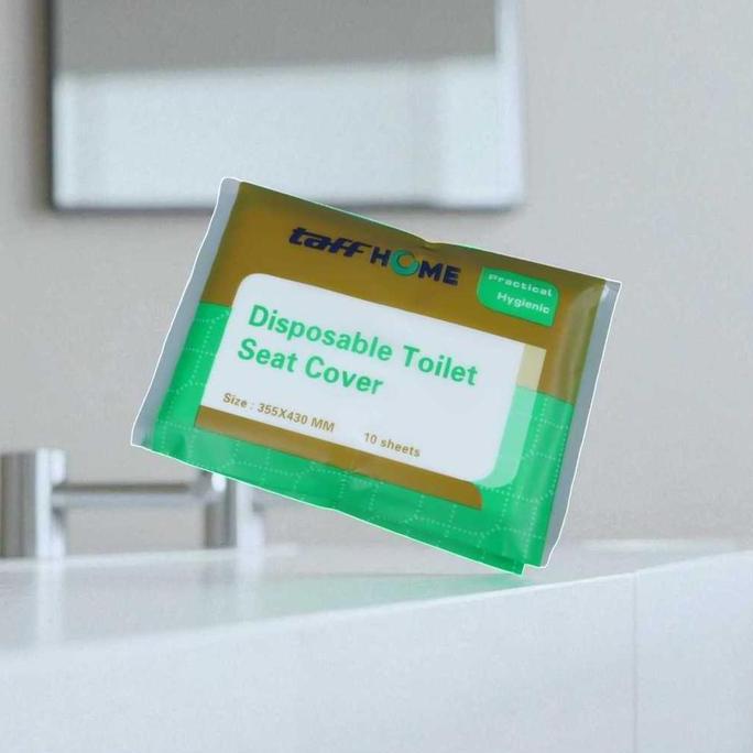 KASDIUM TaffHOME Cover Dudukan Toilet Disposable Seat Cover 5 Pack Kertas Sekali Pakai Higienis Trav