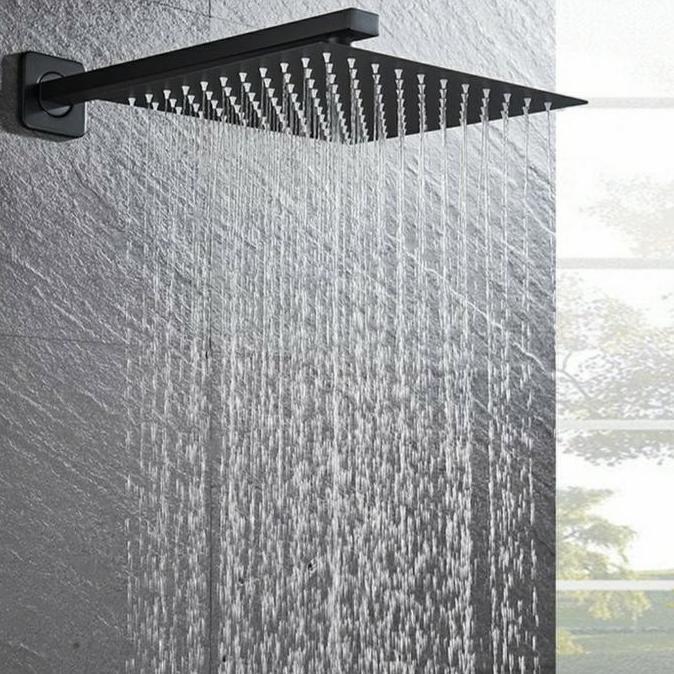 Bst Ready Wall Shower Tanam Kotak Hitam/Shower Dinding Stainles Black Model Toto Best Seller