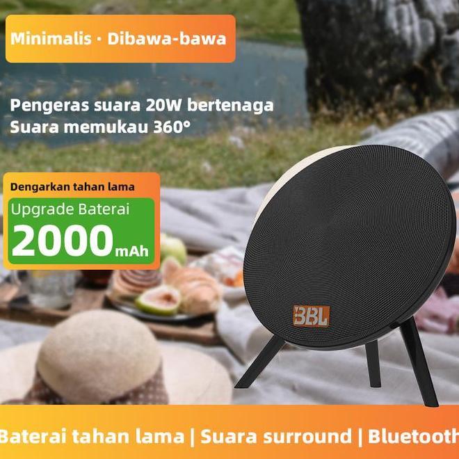 Bspeaker Bluetooth Portable Wireless Hemat Daya Suara 360 Bass Mantap Tws Pairing Hadiah Terbaik