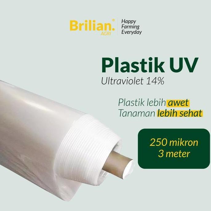 BRILIAN - Plastik UV Lebar 3 Meter Tebal 250 Micron 14%
