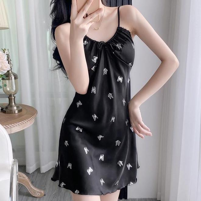 Dress Pendek Piyama Dress Pendek Piyama Wanita Ds-6537 Mini Daster Santai