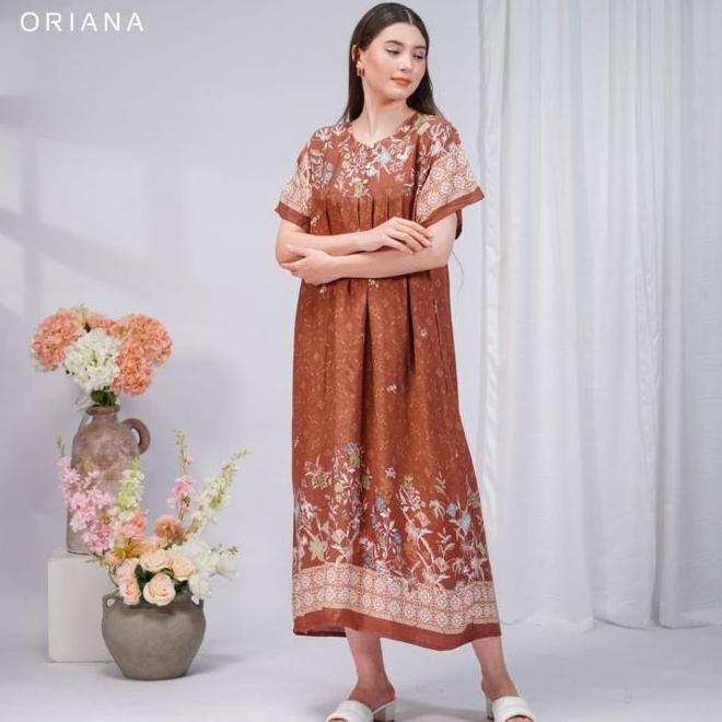Oriana Homewear Maxi Dress Oriana Homewear Maxi Dress 100 Daster Busui Deasy