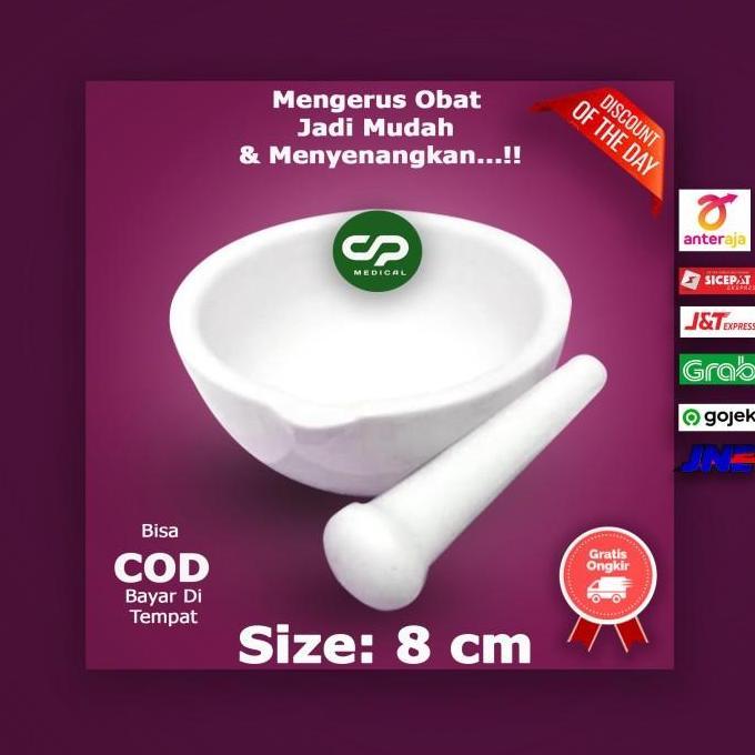 Alat Penumbuk Obat 8cm|Penggerus Obat|Ulekan|Penumbuk|Penggerus|Mortal