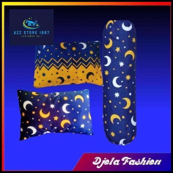Sarung Bantal Dan Sarung Guling Murah Motif Bulan Bintang