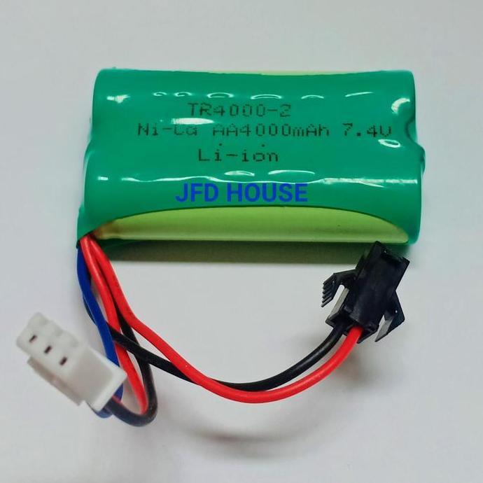 Baterai Rc Rakit 2 14500 7.4V/7,4V Soket Hitam 3000Mah Rock Crawel