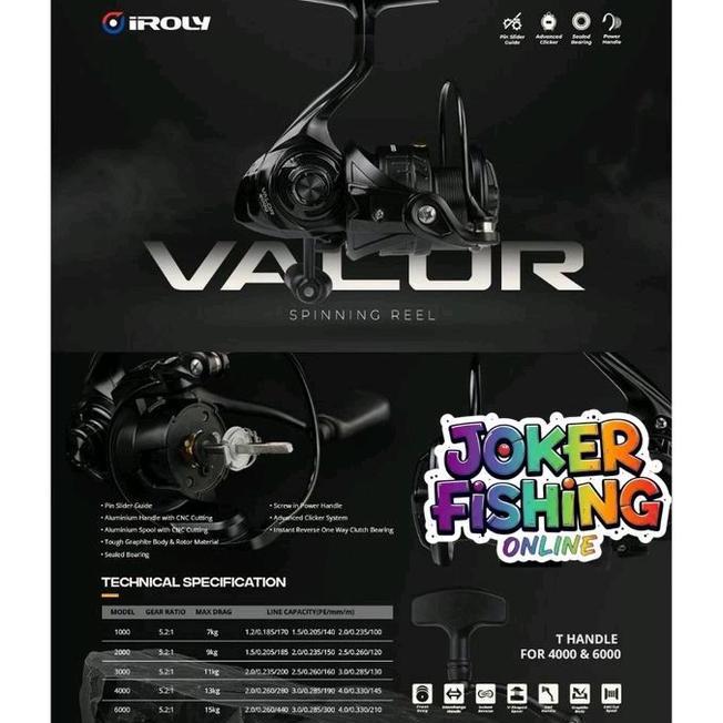 Reel Iroly Valor 16 Power Handle