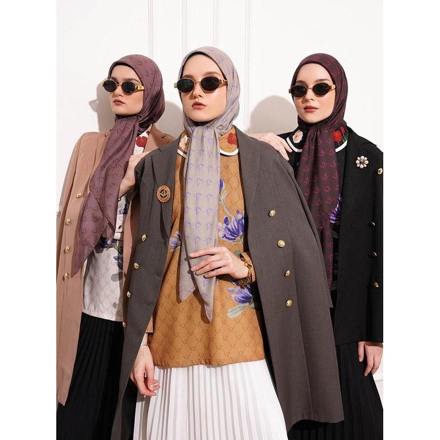 PROMO HARI INI - VIVIZUBEDI - Monogram Voal Scarf