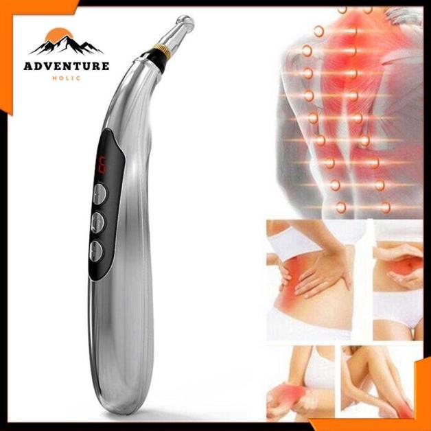 LANBENA Alat Akupuntur Magnetic Therapy Pen Massager 9 Gears - W-912R - AHKK ADHB Alat terapi