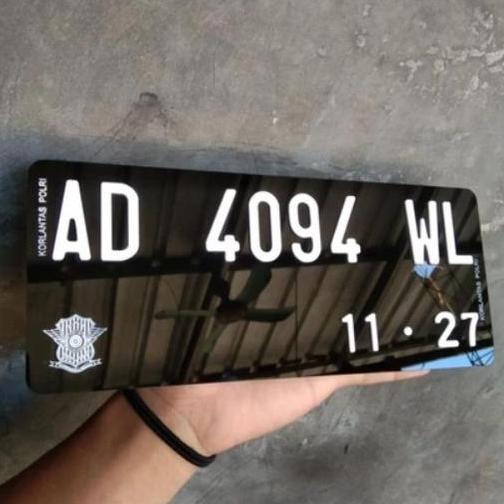 Variasi Plat Nomor Motor 3D 3D Acrylic Timbul Bahan Akrilik