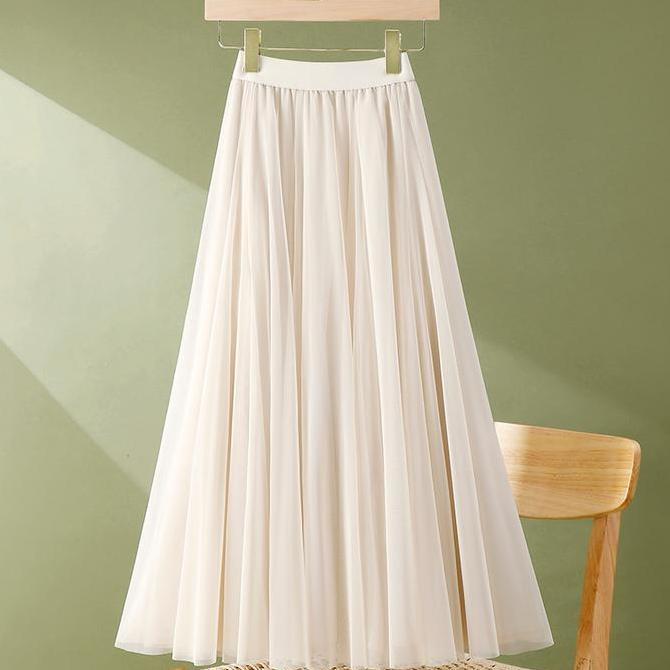 Rok Tutu panjang korean style wanita rok plisket premium maxi skirt Rok Tutu Maxy Model Korean Hits 
