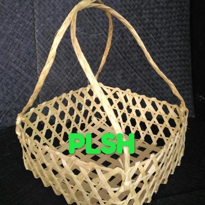 Anyaman Bambu Tas Souvenir Tas Parcel Tas Hidangan 21x21x8