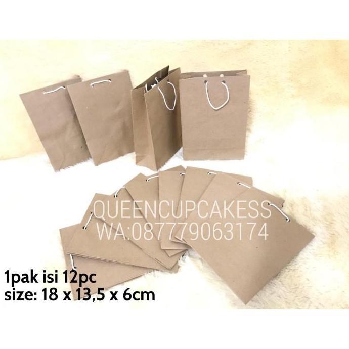 paperbag polos kecil / paper bag coklat