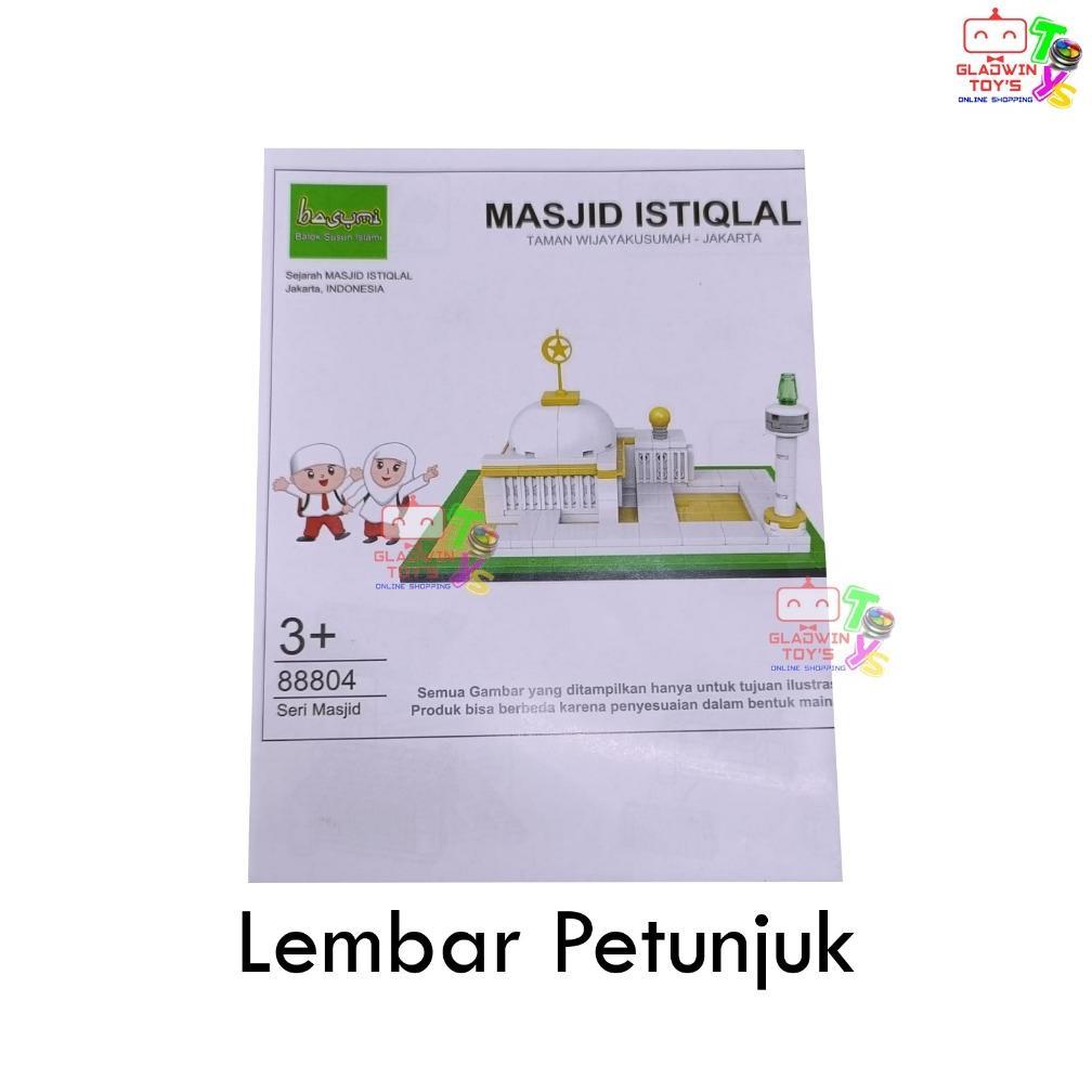 Official Mainan Lego Masjid Puzzle Mesjid Istiqlal Bongkar Pasang