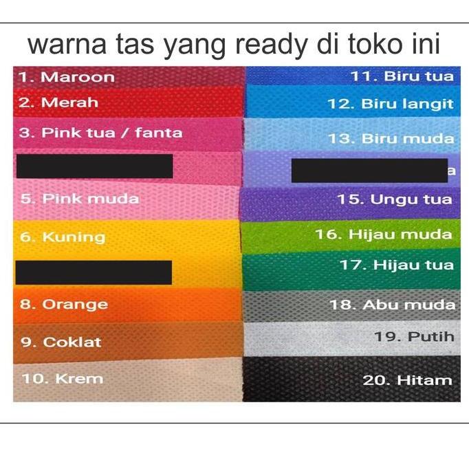 (38x45x11) Tas kain / Goodie bag / Spunbond / goody polos