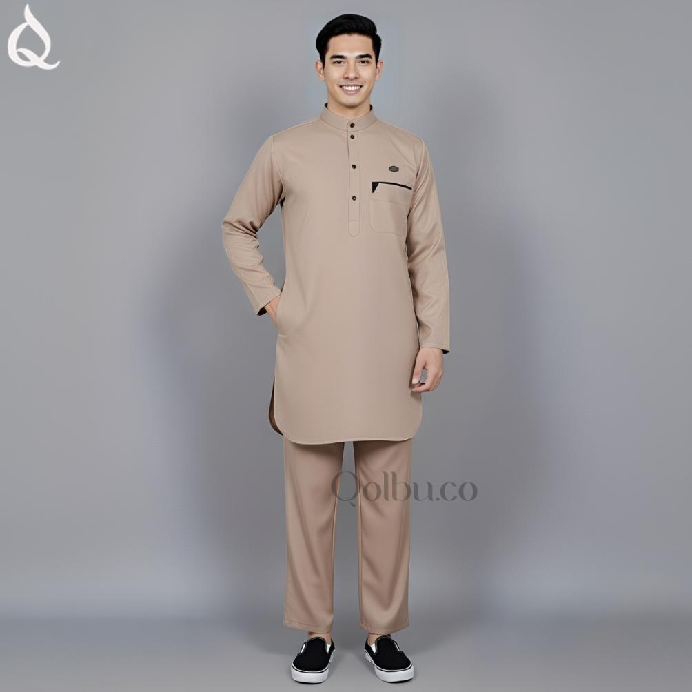 Premium Setelan Kurta Pria Dewasa Baju Set Celana - Koko Dewasa - Baju Gamis Kurta Jubah Pria Dewasa