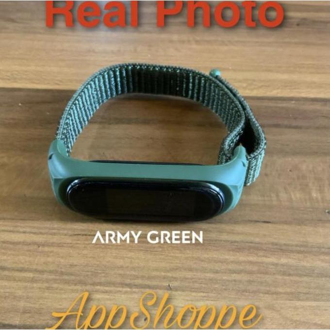 Xiaomi Mi Band 5 4 3 STRAP Nylon Woven with Silicone Frame ADJUSTABLE