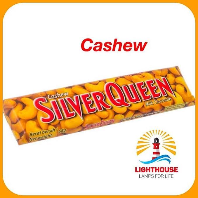 Silver Queen Cokelat Batang Cashew 65gr Kacang Mede
