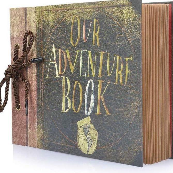 FREYAUR Our Adventure Book / My Adventure Book / Album Foto Scrapbook / My Our Adventure Book