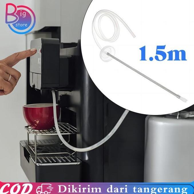 DISSORDE 1.5 Meter Selang Silikon Pompa Galon Elektrik Pipa Galon Stainless 304 Pipa Selang Air Pomp