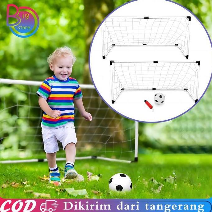 DISSORDE 2pcs/Set Mainan Gawang Sepak Bola Anak Edukasi Gawang Bola Anak Portabel Gawang Futsal Anak
