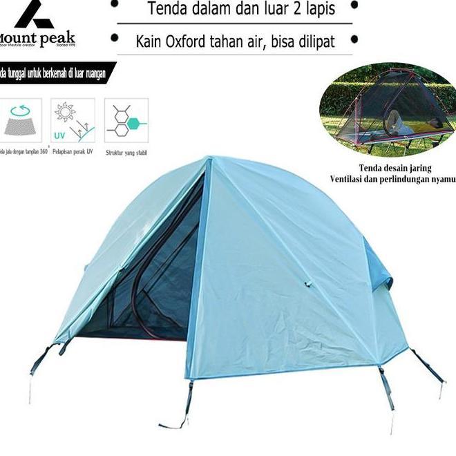 Mountpeak Tenda Camping Velbed Ultralight  Tenda Tempat Tidur 1P Camp Bed Shelter
