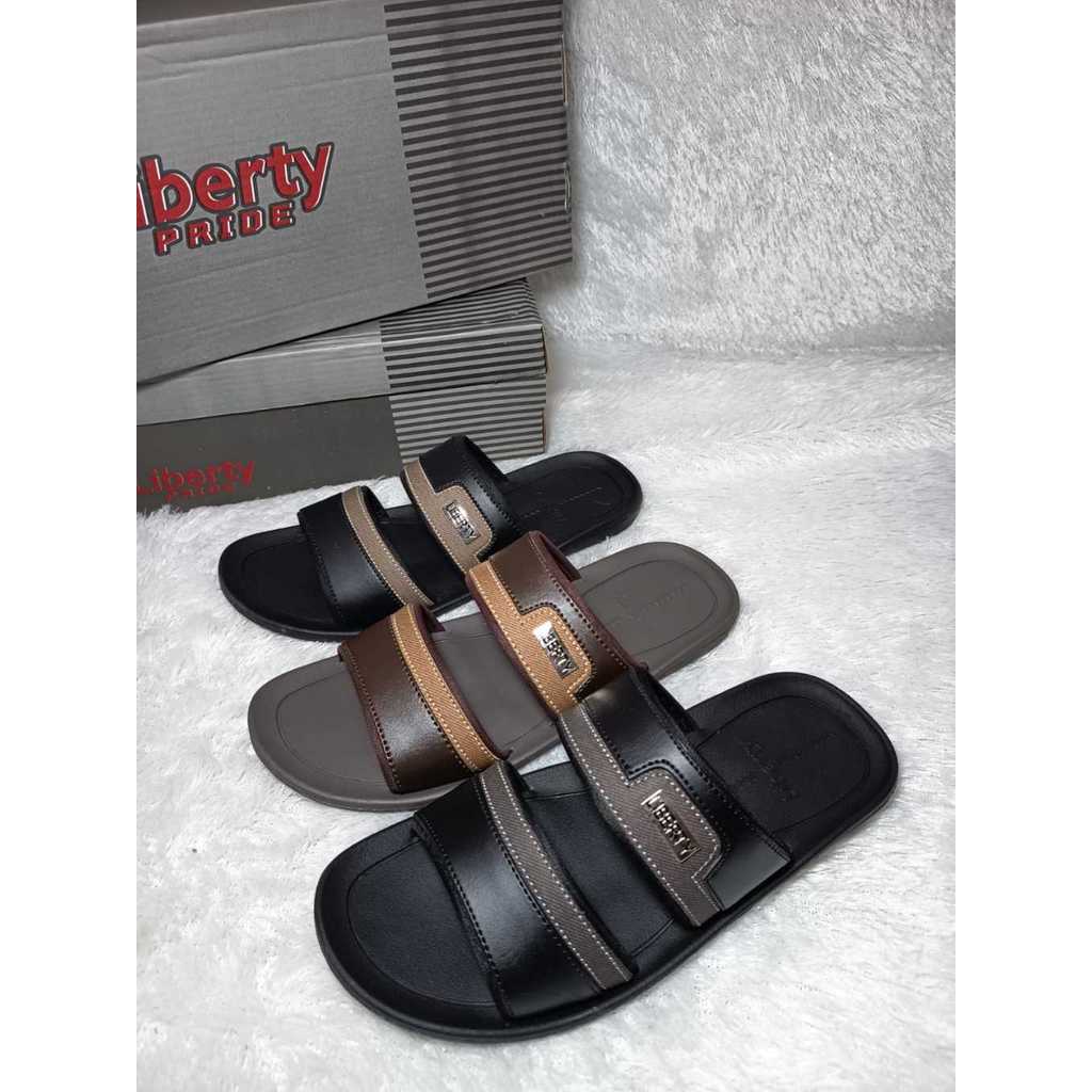 LIBERTY [39-43] Sandal Pria Tali Dua Kulit | Reyes 02