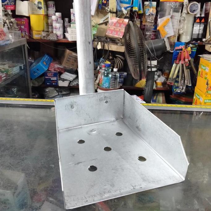 Obuyonjo- Skop Sampah Got Galvalum Tebal/Cikrak Parit Serokan Alat Bersih Got