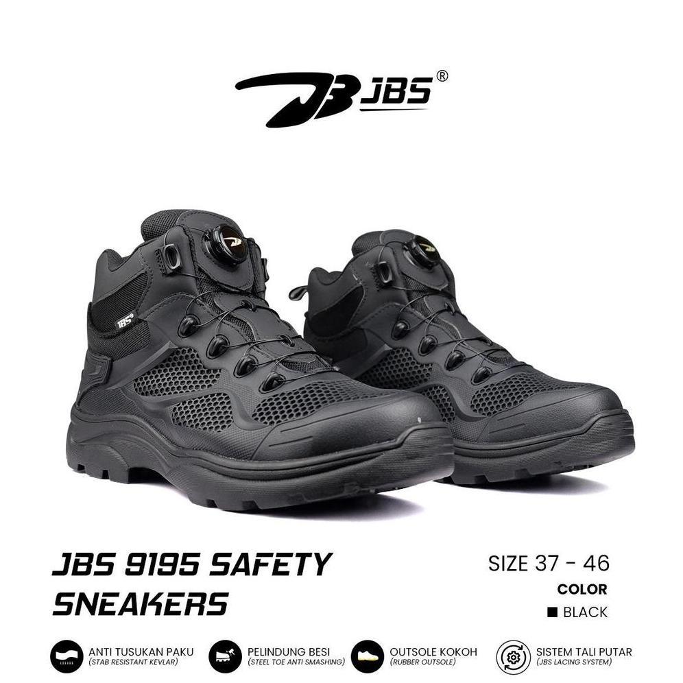 Mulus Sepatu Safety Outdoor Tactical Tali Putar / Sepatu Jbs 9195 Safety Sneakers Tali Putar / Safet