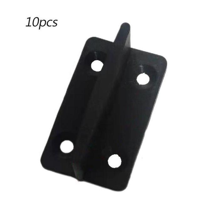 DISSORDE Isi 10pcs Roda Bawah Pintu Sliding T Lantai Penahan Pintu Bawah Geser Penahan Pintu Sliding