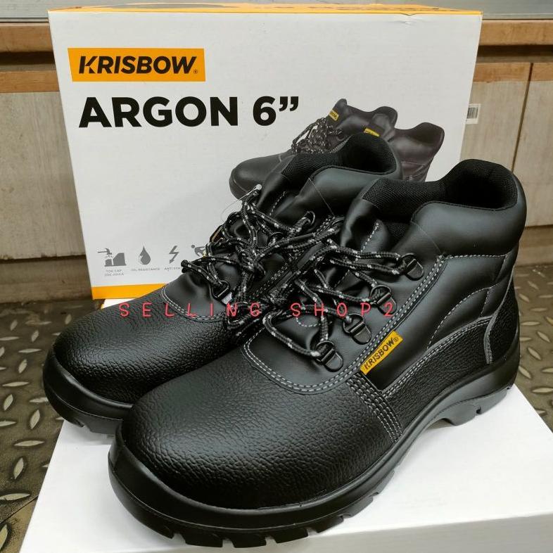 Murah Safety Shoes Krisbow Argon 6" || Sepatu Safety Krisbow Argon 6" || Sepatu Safety Argon Origina