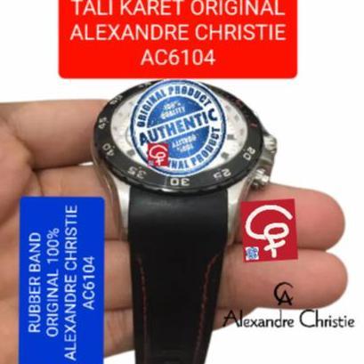 TALI KARET RUBBER STRAP JAM TANGAN ALEXANDRE CHRISTIE AC6104 AC 6104