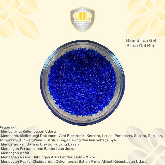 Twara- Blue Silica Gel 1 Kg/ Silika Gel Biru 1 Kg/ Refill Silica Gel 1 Kg/ Silica Gel Import/ Silica