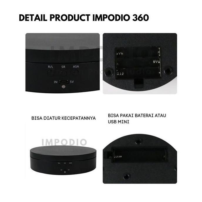 IMPODIO 360 untuk photo product 360 derajat